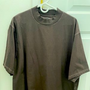 ASRV DSG 0385 oversized mock tee size large
